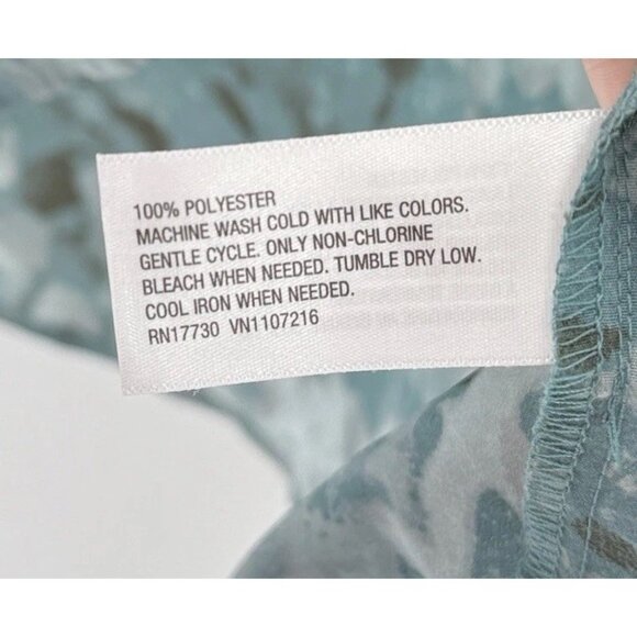 Mossimo Women’s Abstract Geometric‎ Sleeveless Scoopneck Chiffon Blouse XL Boho - Picture 6 of 9